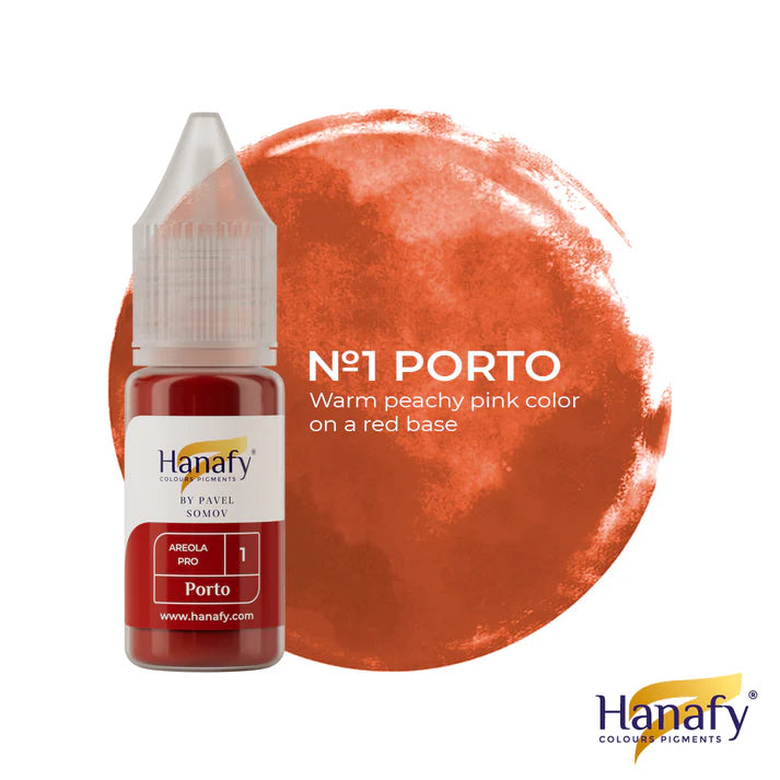 Hanafy Pigment for Areola PRO No.1 Porto, areola pigment bottle