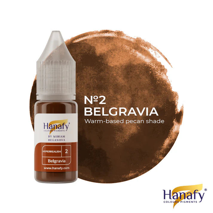 Hanafy No.2 Belgravia hyperrealism eyebrow pigment by Miriam Beganova