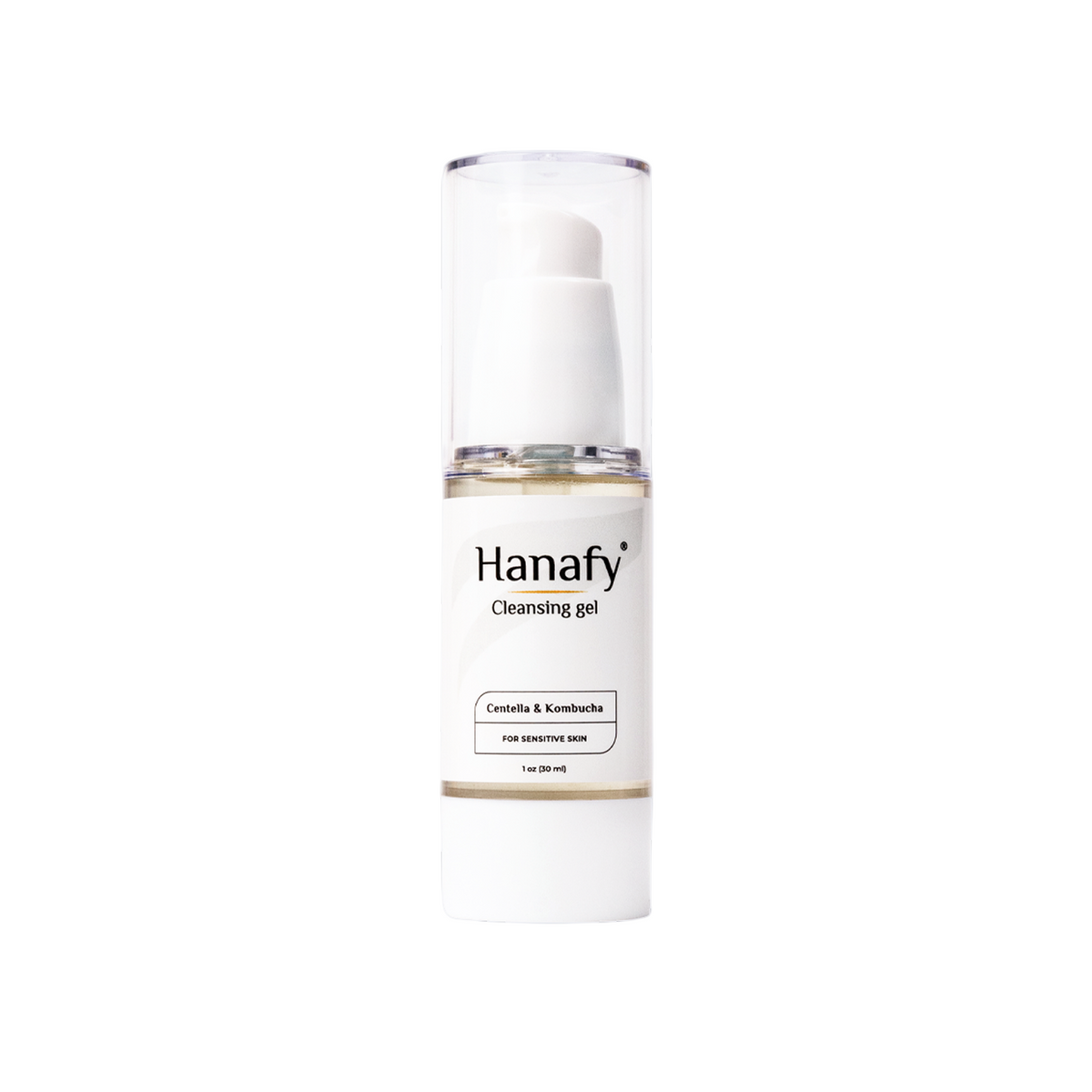 Hanafy Cleansing Gel bottle on a white background
