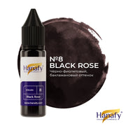 Hanafy pigment voor oogleden No.8 Black Rose, flesje eyelinerpigment