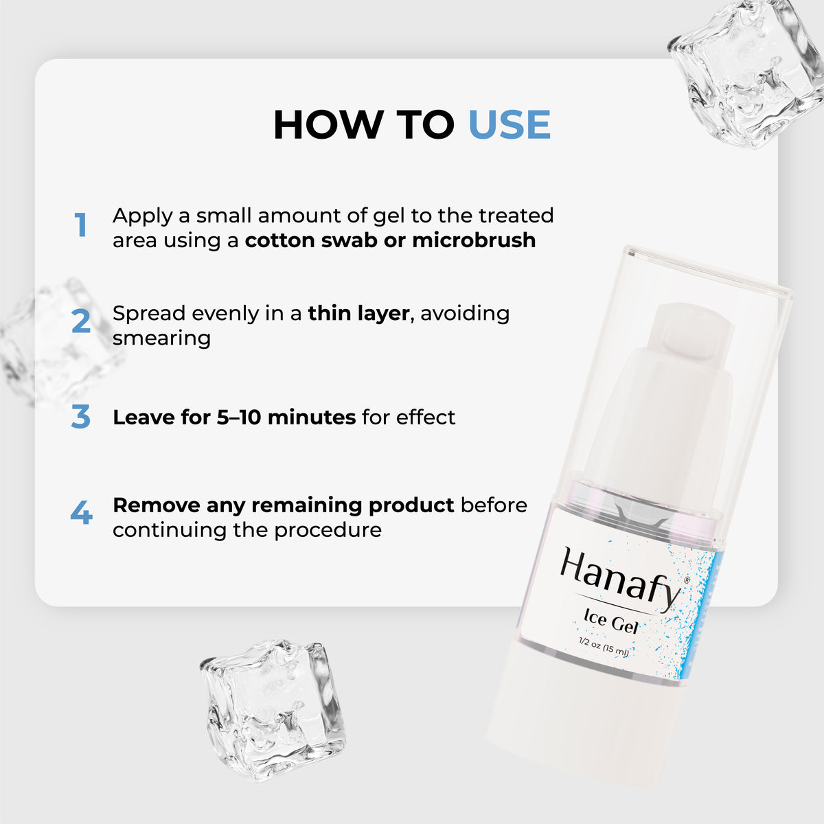 Hanafy Ice Gel secondary cooling gel, product information