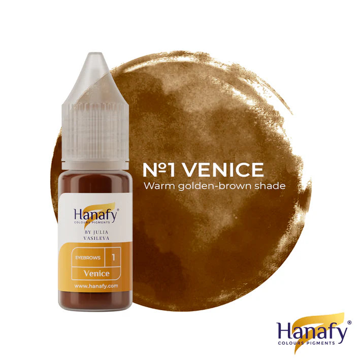 Hanafy Pigment by Julia Vasileva No.1 Venice, Bohemian Brows flesje wenkbrauwpigment
