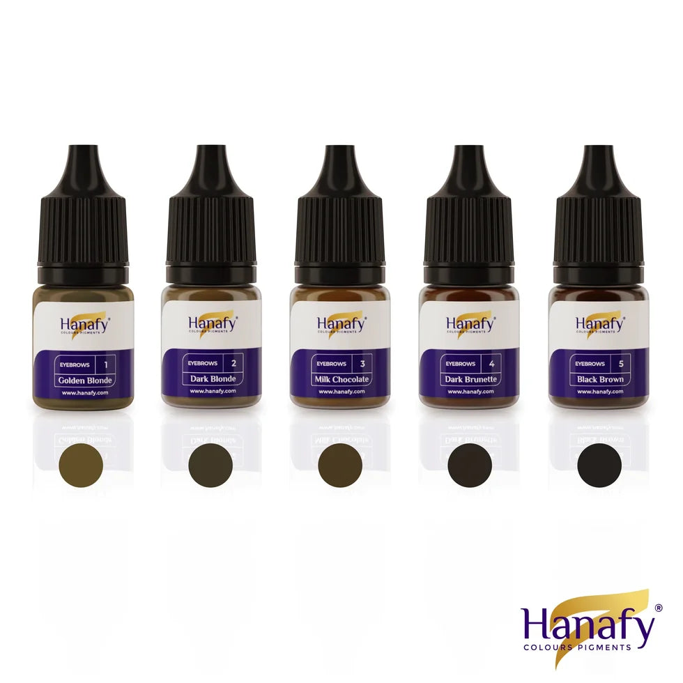 Hanafy Main Eyebrows pigment collection for PMU brows