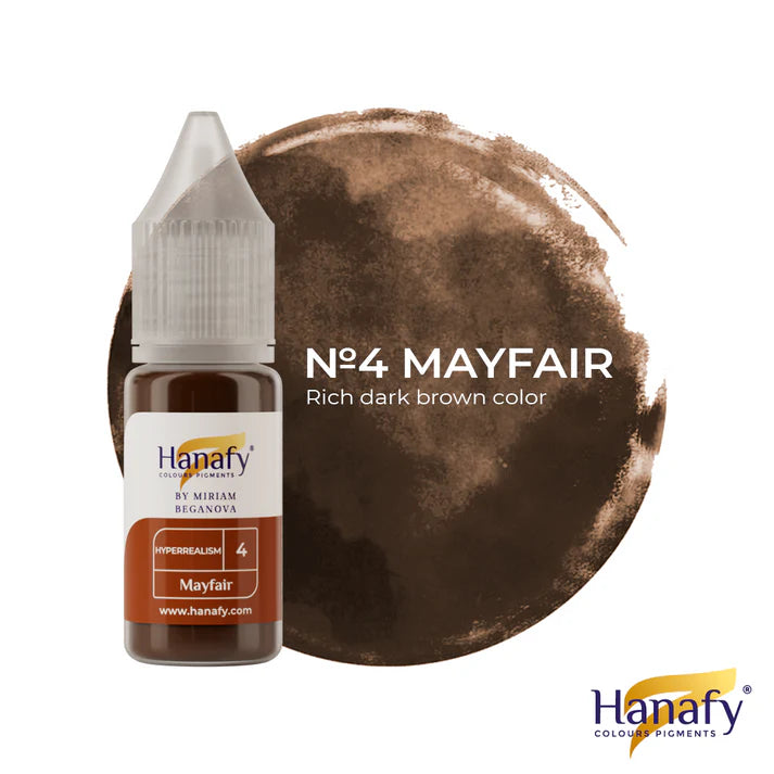 Hanafy No.4 Mayfair hyperrealism eyebrow pigment by Miriam Beganova