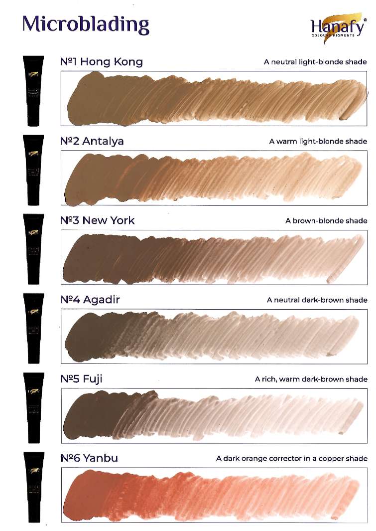 Hanafy Microblading pigments product information