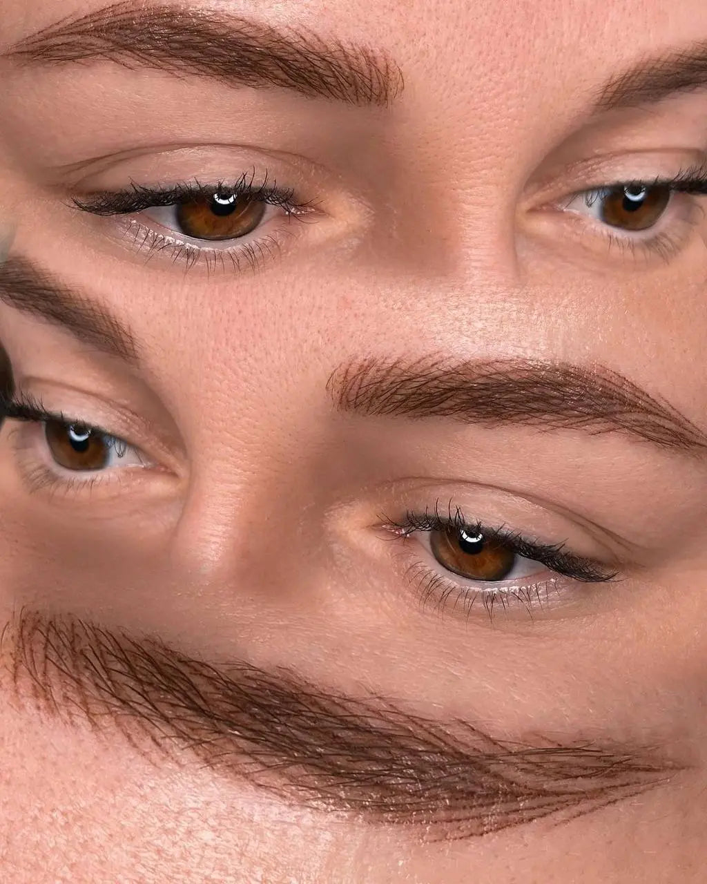 Hairstroke brows done with Hanafy Milano mineral eyebrow pigment
