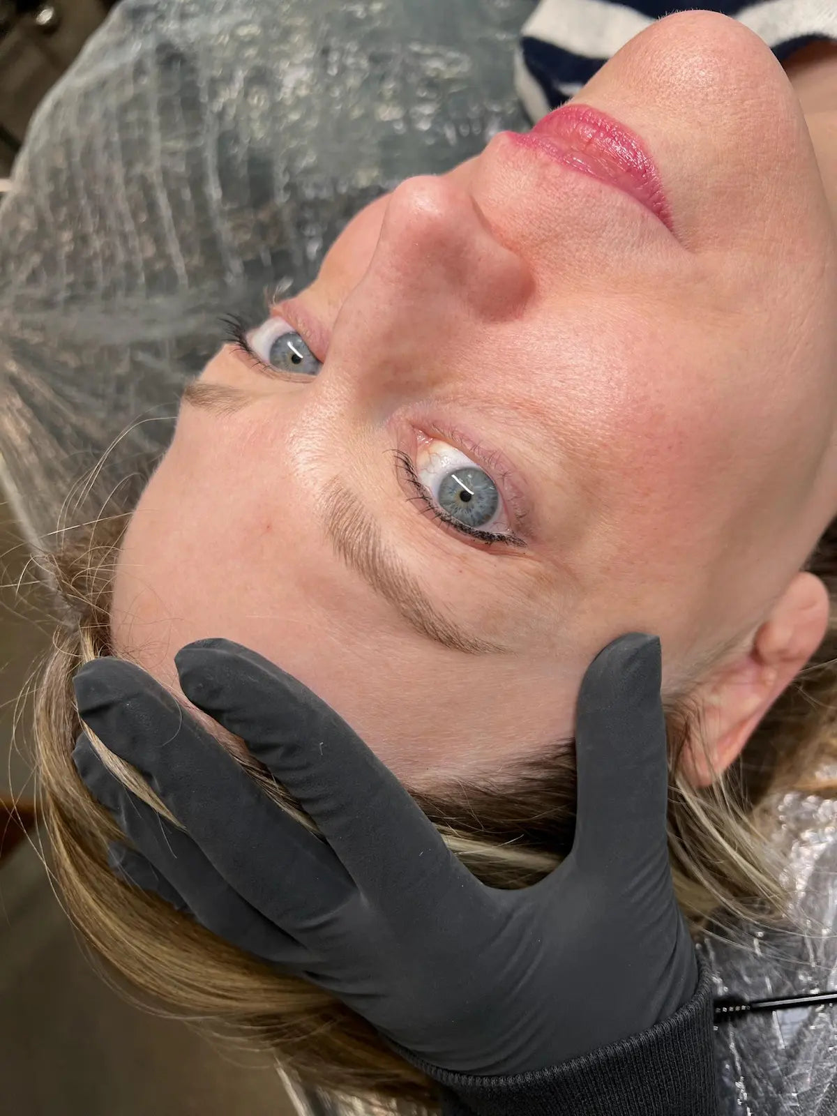 Healed PMU brows done with Hanafy Pulse Cappuccino brow pigment