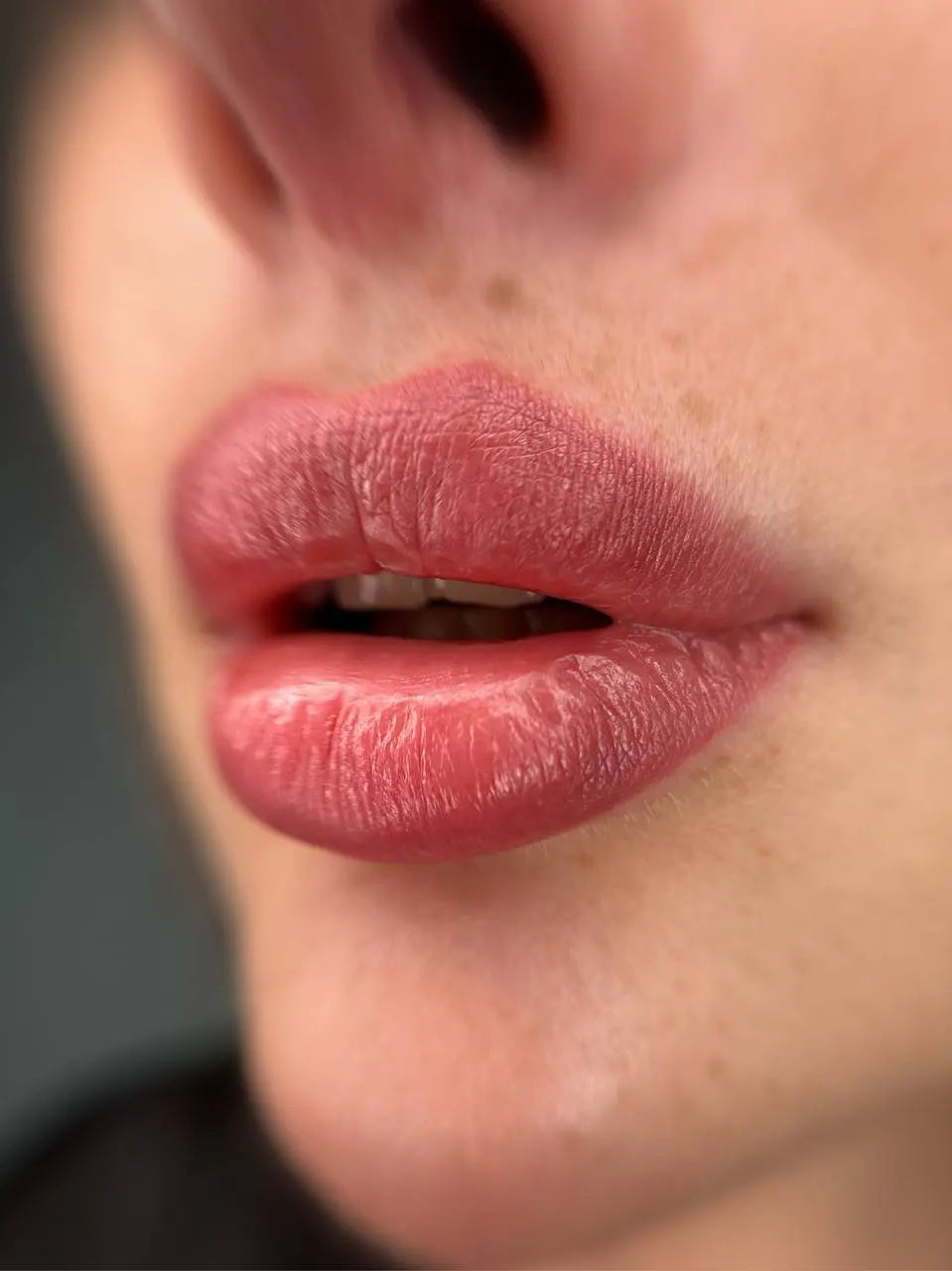 Lips done with Hanafy Raspberry mixed with Soft Beige