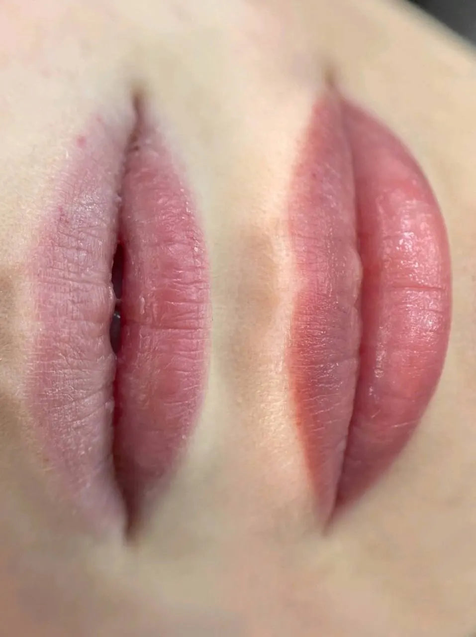 PMU lips done with Hanafy Red Earth lip pigment