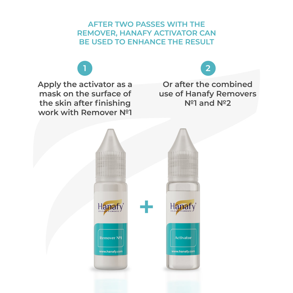 Hanafy Remover No.1 Alkaline Formula, 15 ml bottle, detail