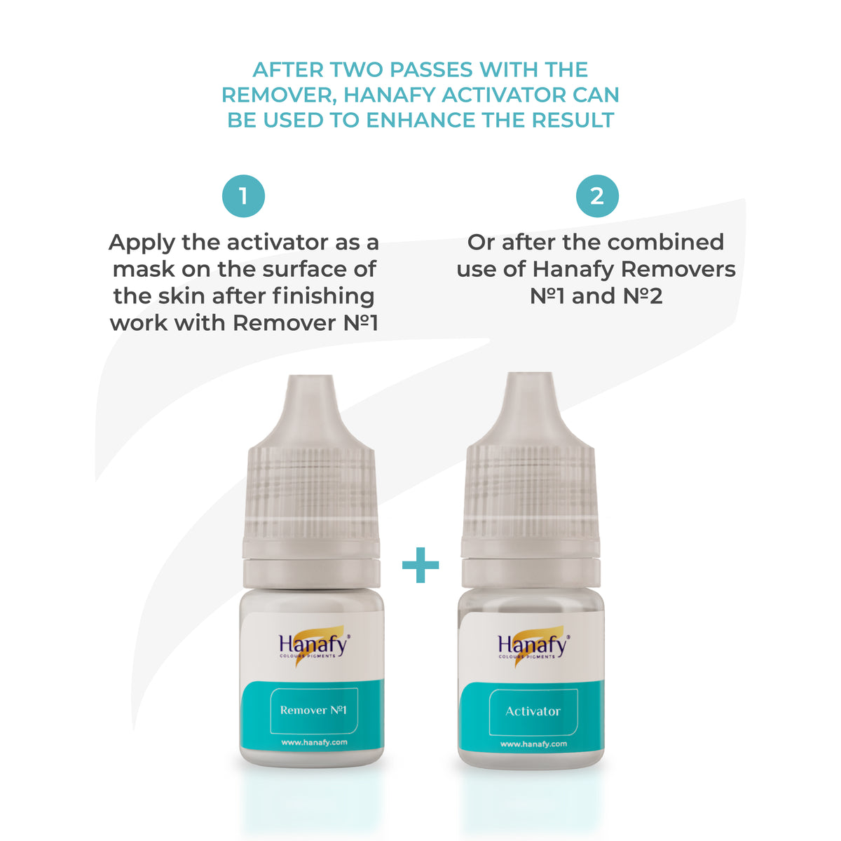 Hanafy Remover No.1 Alkaline Formula, 5 ml bottle, detail