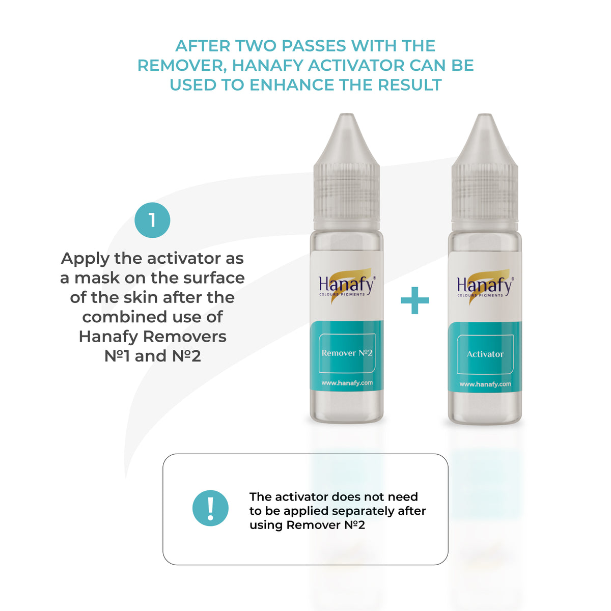 Hanafy Remover No.2 Acid Formula, 15 ml bottle, detail