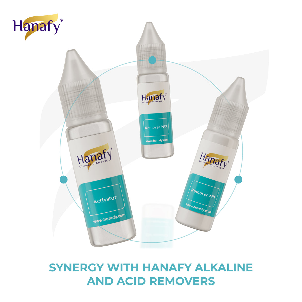 Hanafy Tattoo Removal Activator, flesje van 15 ml, tweede aanzicht