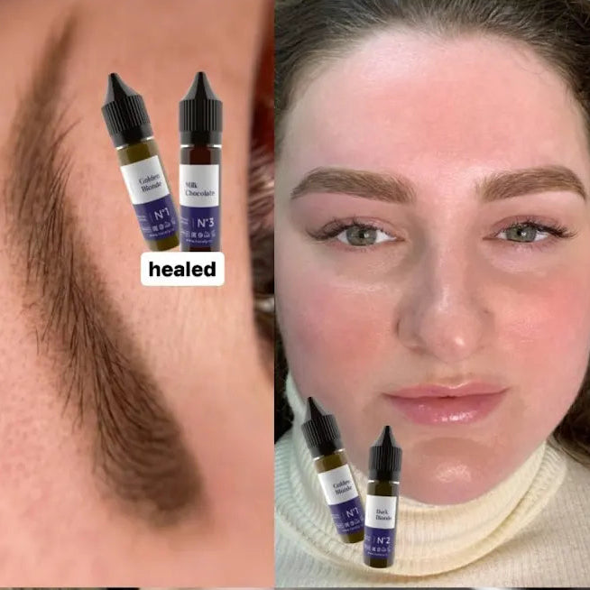 hanafy golden blond and milk chokolate mix brows