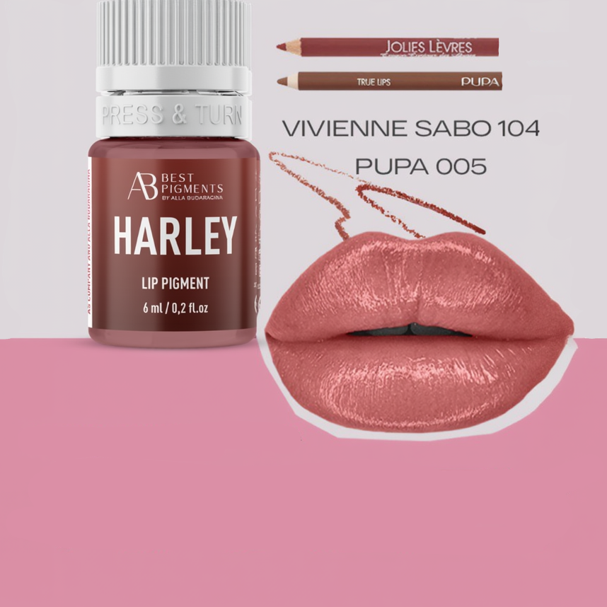 harley as pigments for lips permanent make up