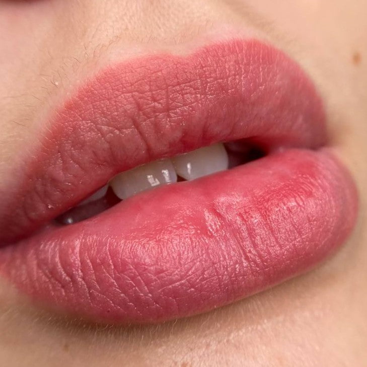 Healed lip PMU with a FACE Megan and Charlotte pigment mix
