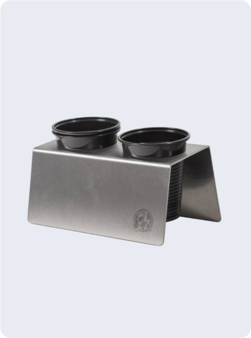 Inked Army Duo cup stand for PMU, SMP and tattoo ink cups, product detail