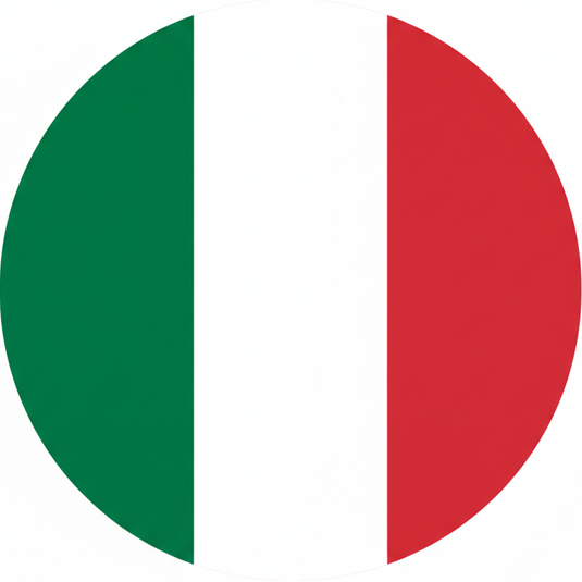italy flag cirlce without outline
