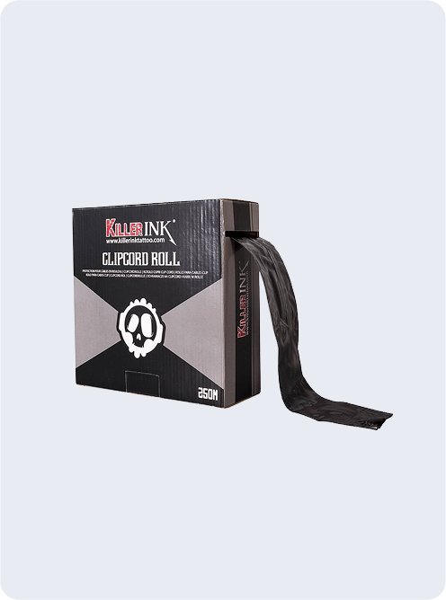 Killer Ink Black Line clip cord sleeve, 250 m roll
