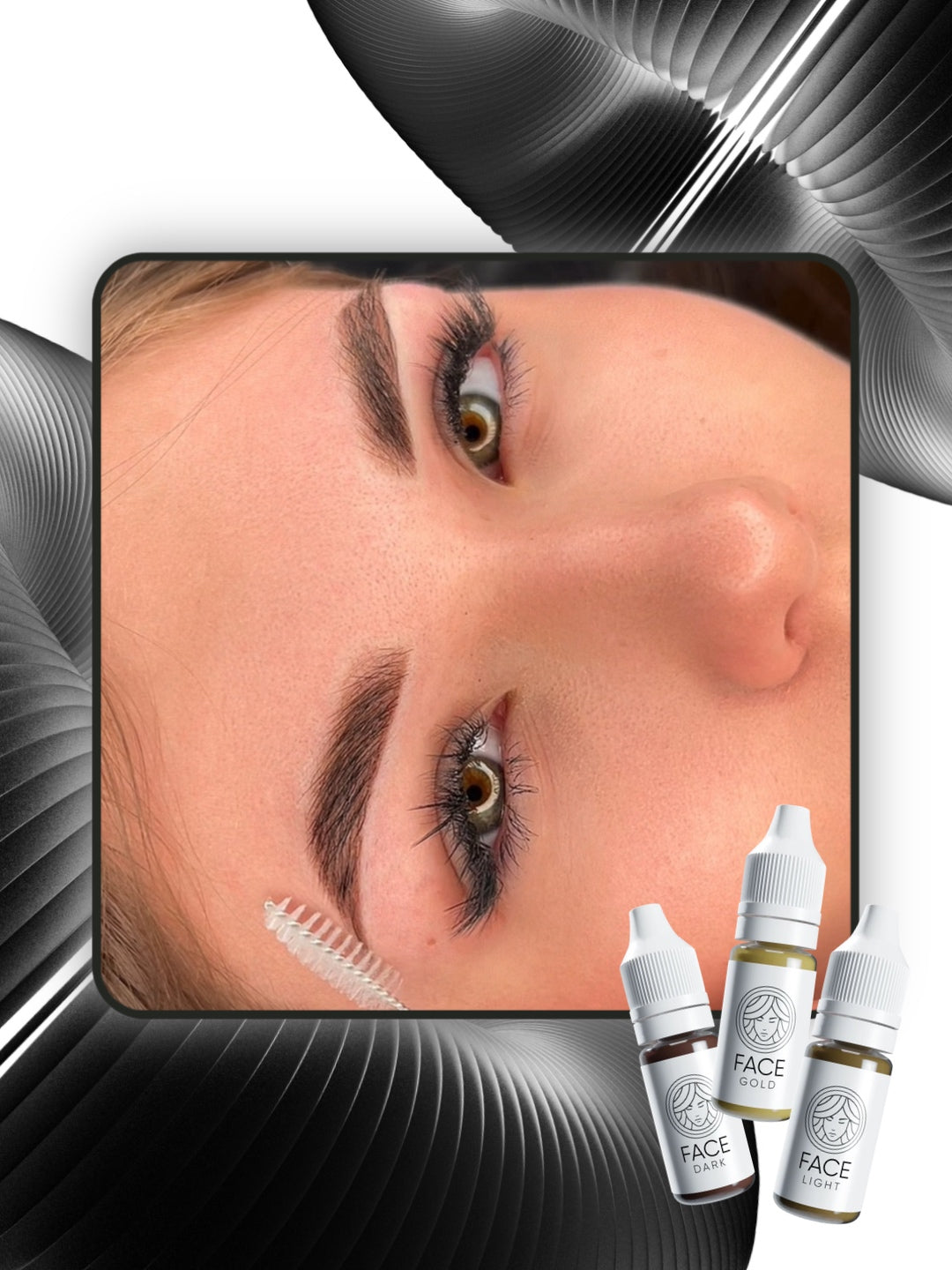 FACE Gold Mineral Brow Corrector result