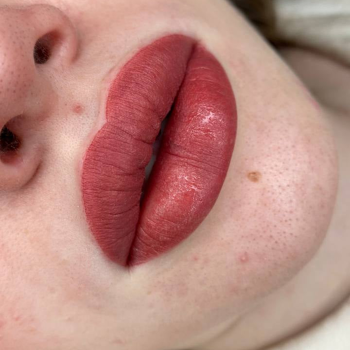 Lip blush with a FACE Cosmopolitan and Viktoria pigment mix