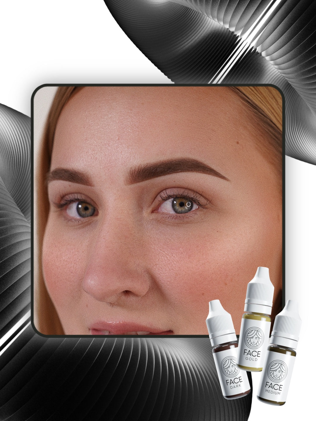 FACE Gold Mineral Brow Corrector result