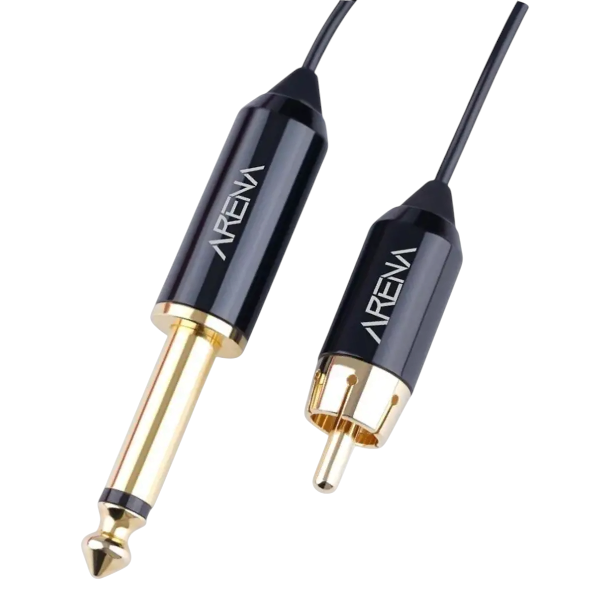 Mast RCA clip cord, 200 cm cable with gold connectors