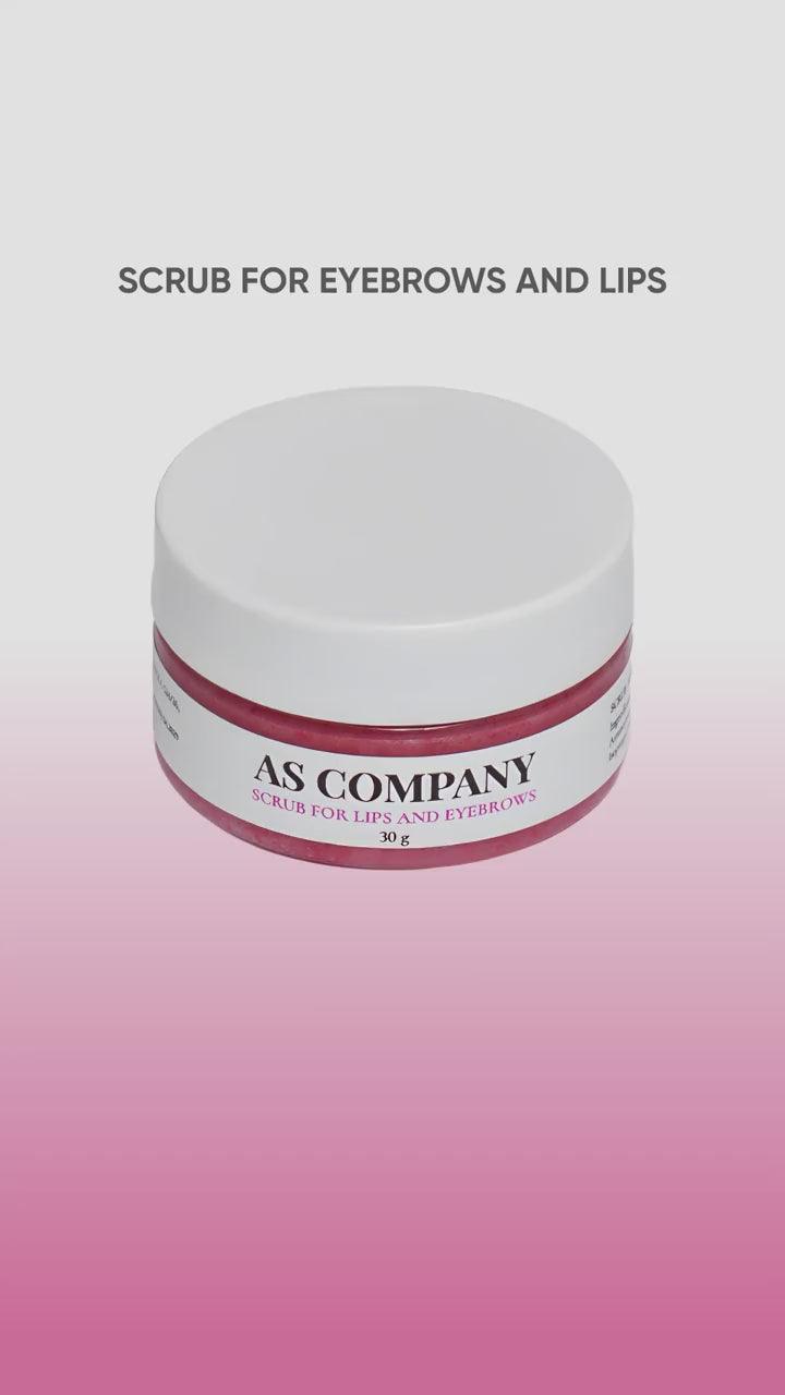 Video: AS Company scrub for eyebrows and lips