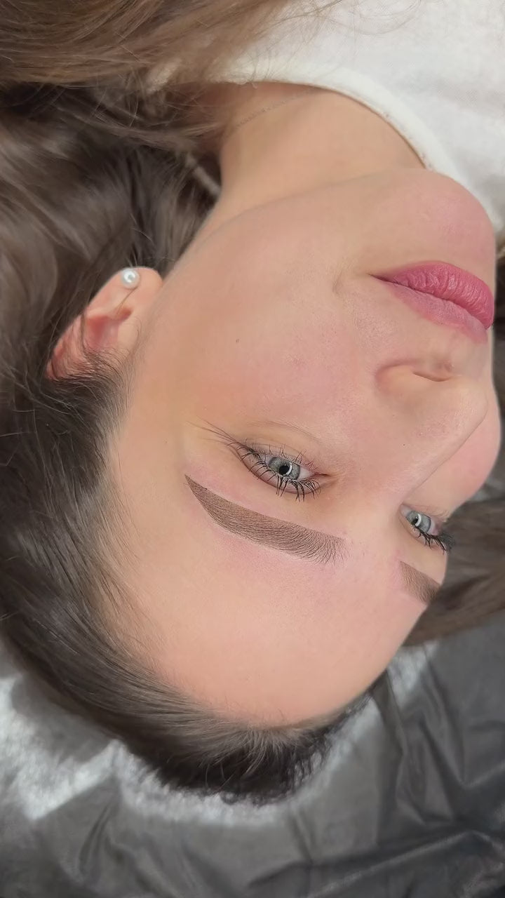 FACE Minerals Light and Warm brow pigment mix, fresh powder brows (video)