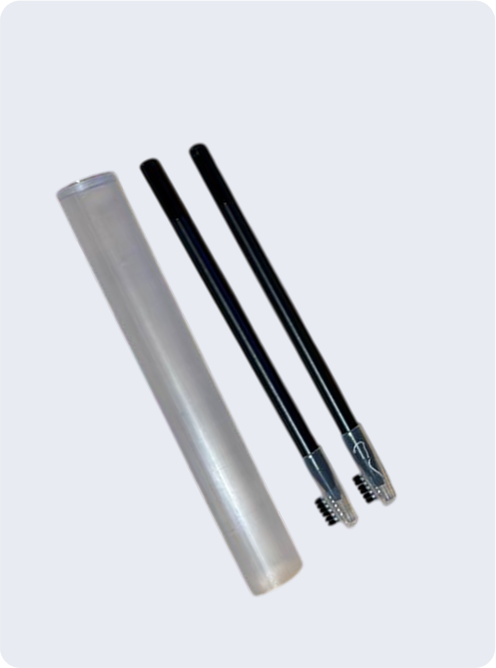 Black self-sharpening mapping pencils for PMU, 2 pcs