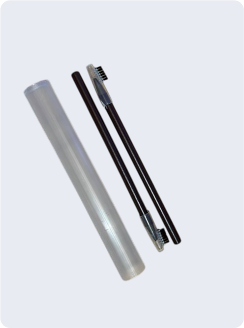 Brown self-sharpening mapping pencils for PMU, 2 pcs
