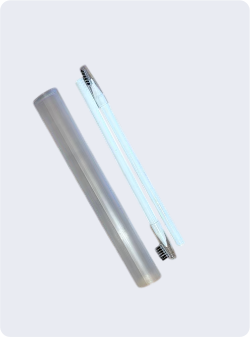 White self-sharpening mapping pencils for PMU, 2 pcs