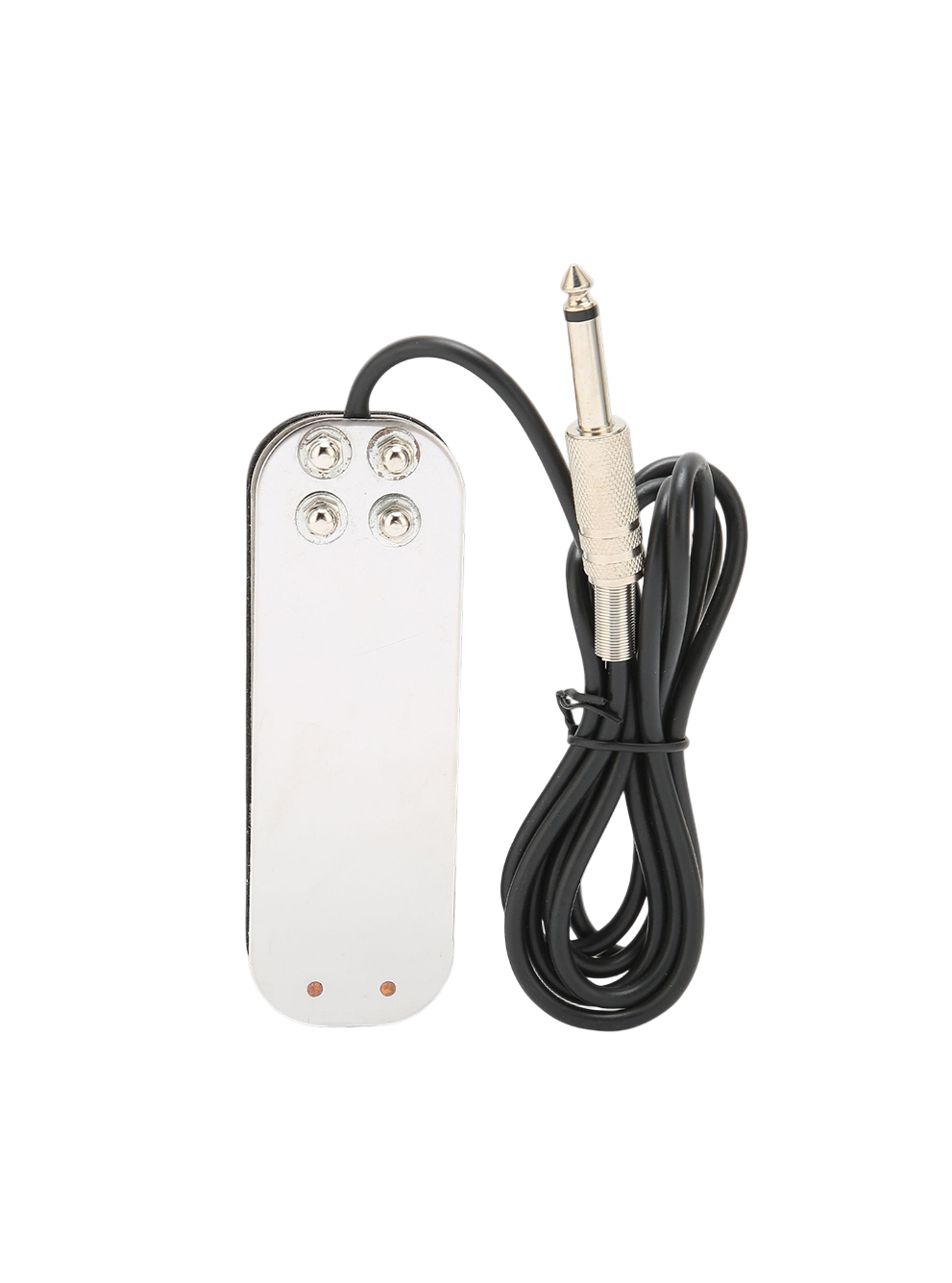 Stainless steel tattoo foot controller with power cord