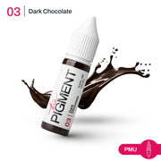 The Pigment 03 Dark Chocolate Augenbrauenpigment, Flasche