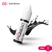 The Pigment 05 Dark Brown wenkbrauwpigment, fles