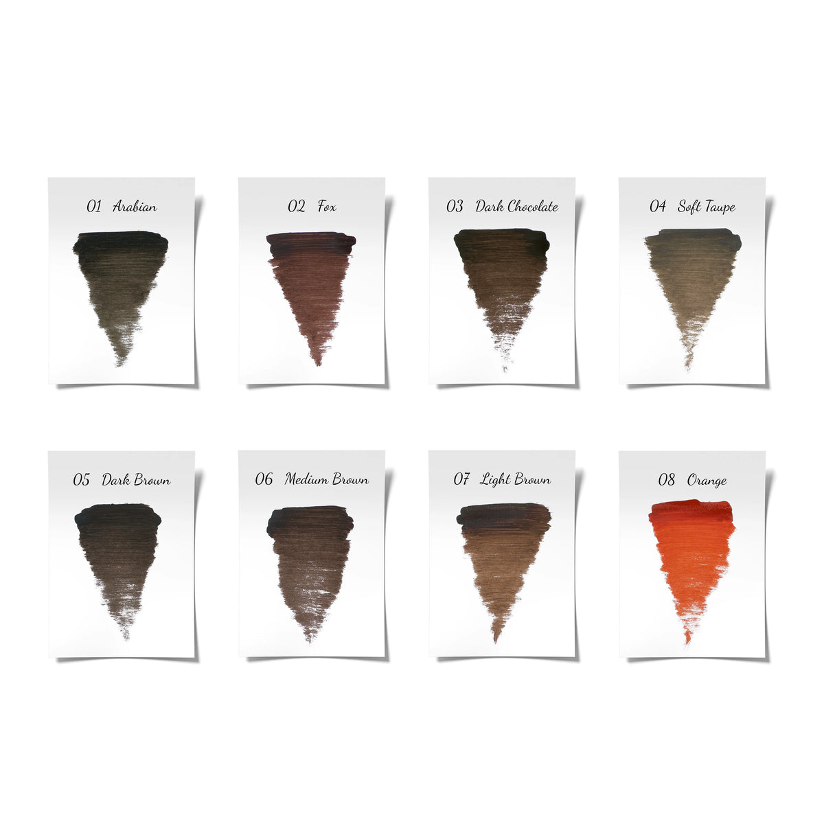 The Pigment Augenbrauenpigment-Farbtöne auf Wattestäbchen