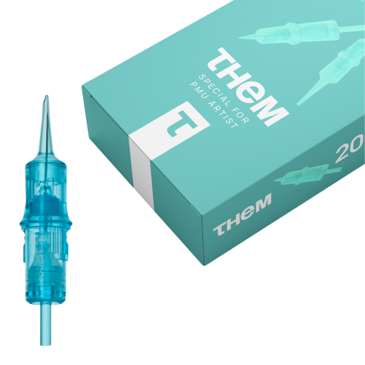 THEM PMU needle cartridges, professional cartridge box