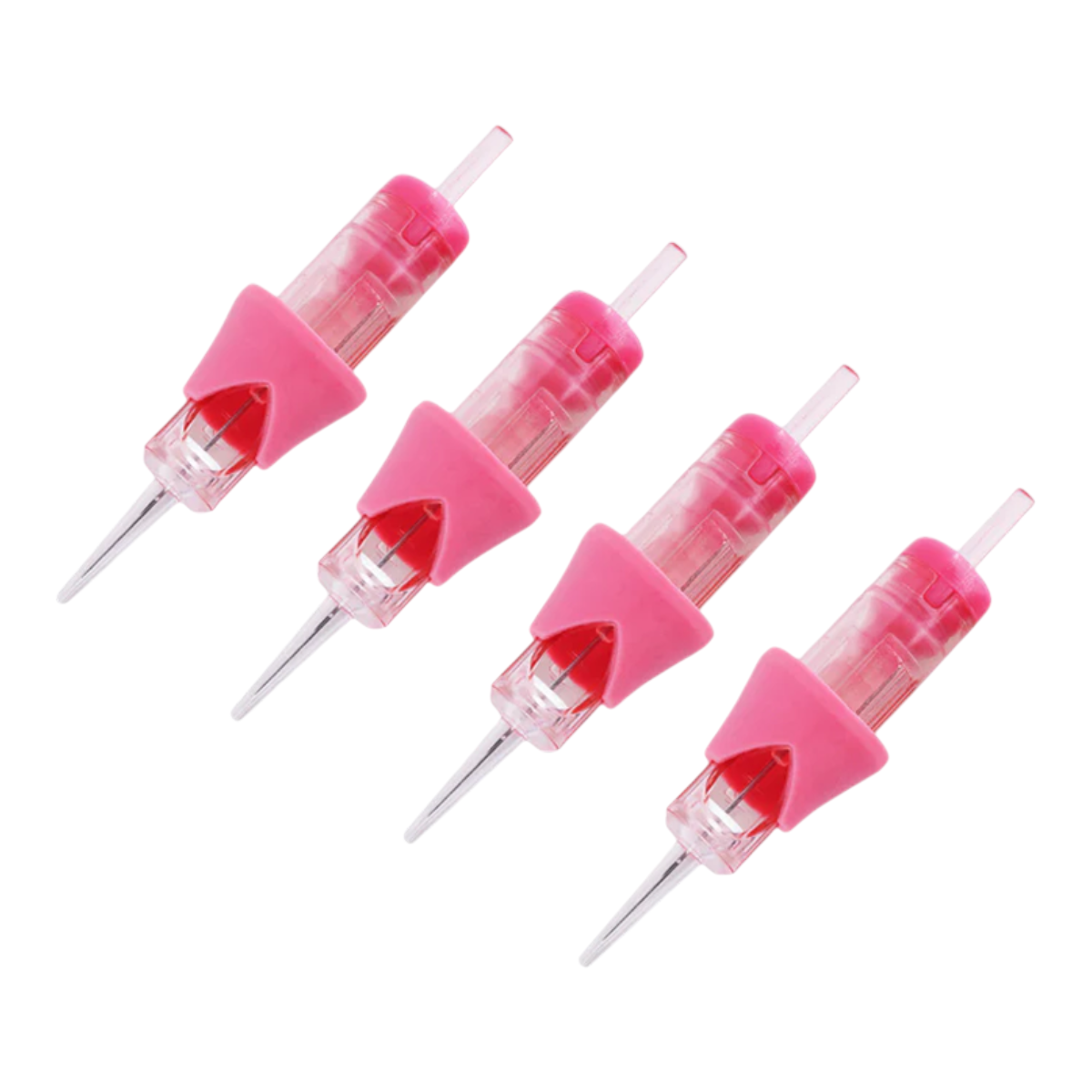 Pink Viper Clear Long Tip VG0.20/1RLLT PMU cartridges with finger ledge, box