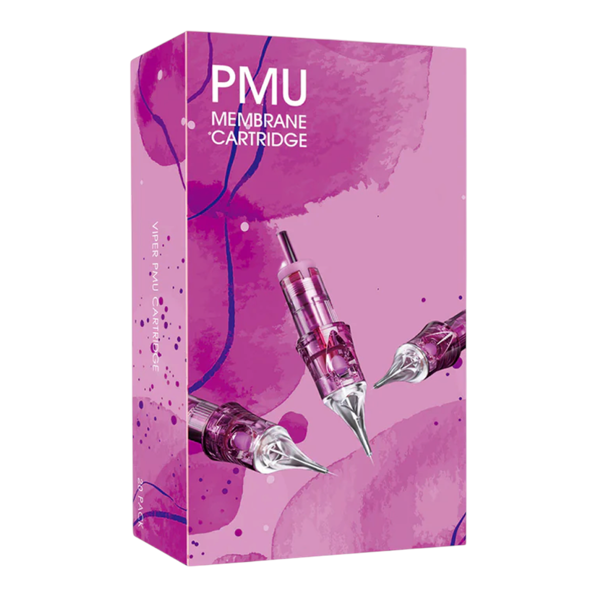 Purple Viper RT0.20/3RLLT PMU cartridges, pink and purple cartridge box