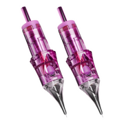 Two purple Viper RT0.35/1RLTXT long taper PMU needle cartridges